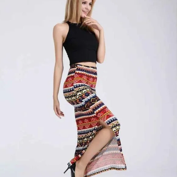 Pretty XL boho Navajo skirt in the softest, comfiest style. - Picture 10 of 10